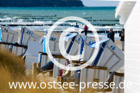 Ostsee Pressebild: Strandkorb an der Ostsee
